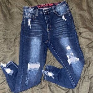 Supradenim high rise ankle jeans - dark wash (11)